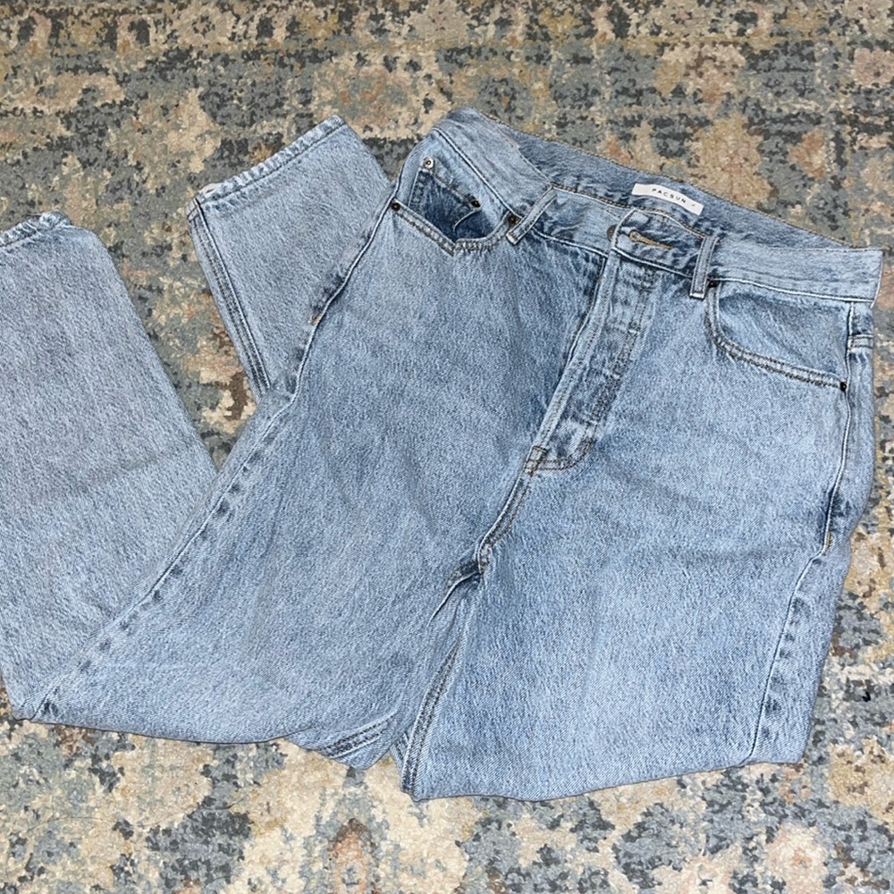 Pacsun distressed wash jeans
